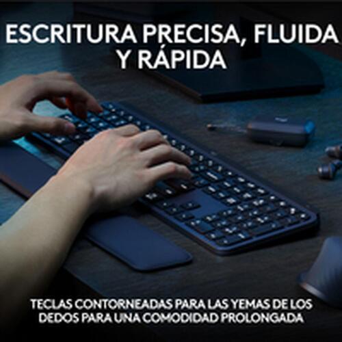 Trådløst tastatur Logitech Spansk qwerty Grafit Stål