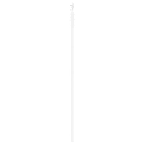 Glidende Dør med Hardware Sæt 'ORKDAL'Hvid Massivt Træ & Glas, Indvendig Dør med Glas 'ORKDAL'Hvid 83x211x4 cm