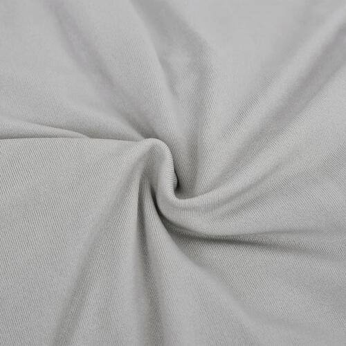 Elastisk 4-personers sofabetræk polyesterjersey grå (OUTLET B)