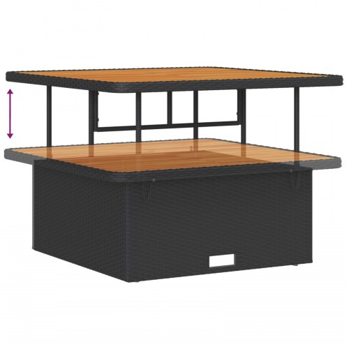 12 dele have sofa sæt med puder sort poly rattan, 3 dele have spisesæt med puder sort poly rattan