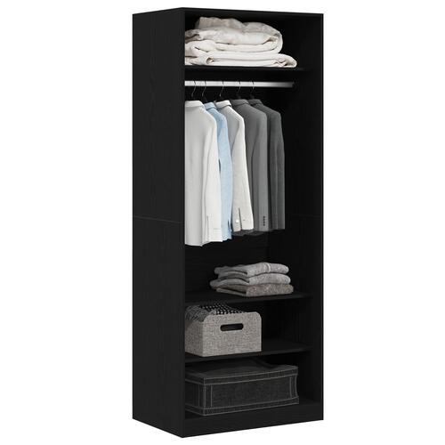 Garderobe Sort Eg Sæt af 2 Sort eg Konstrueret træ