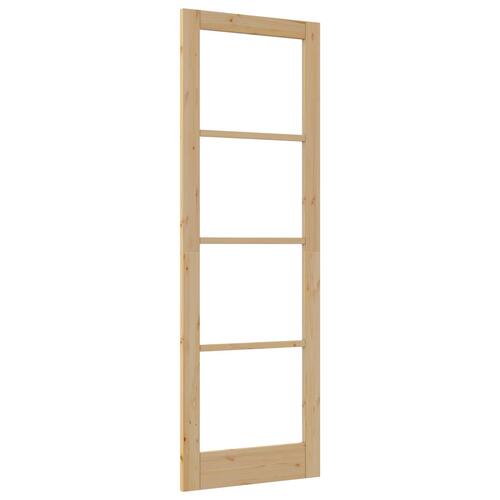 Indvendig Dør med Glas "ORKDAL" 78x232x4 cm Massiv Træ Fyr
