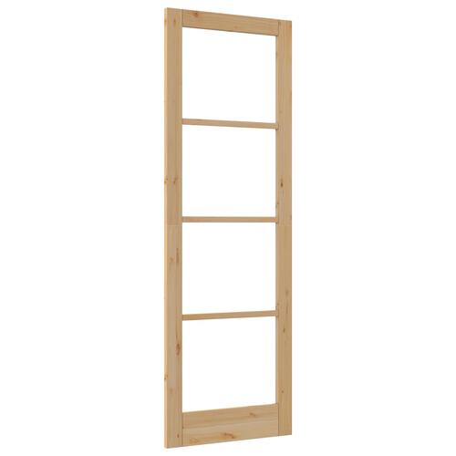 Indvendig Dør med Glas "ORKDAL" 78x232x4 cm Massiv Træ Fyr