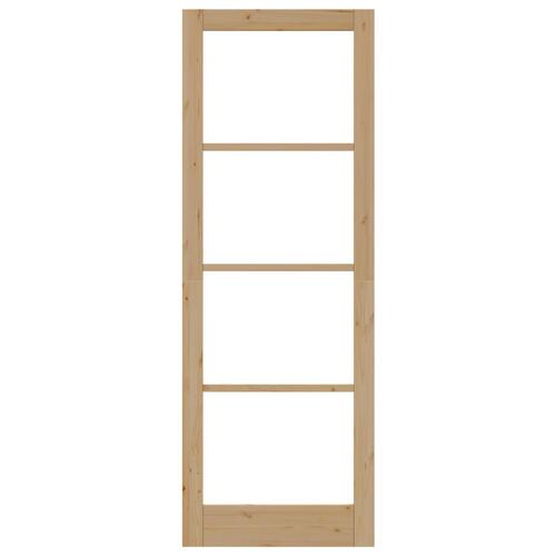 Indvendig Dør med Glas "ORKDAL" 83x232x4 cm Massivt Fyrretræ