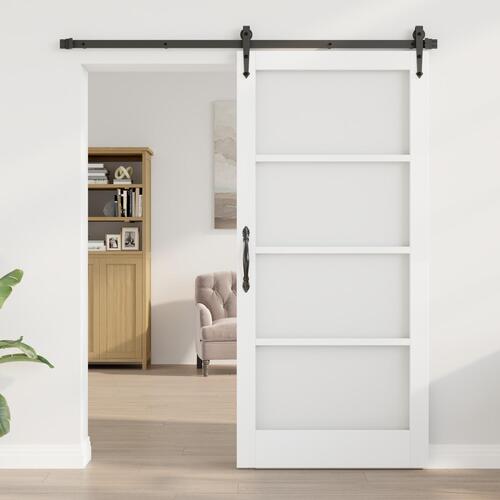 Inderdør med glas "ORKDAL" Hvid 93x202x4 cm