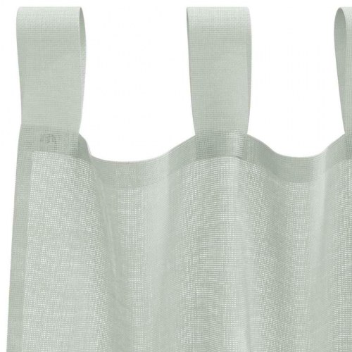 Voile-gardiner med stanglommer 2 stk. lysegrå