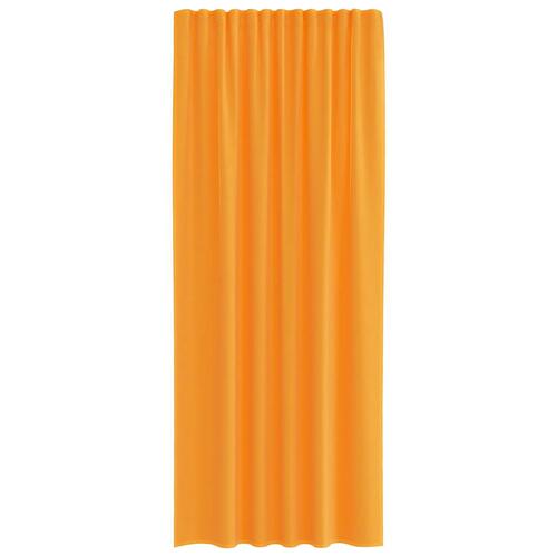 Voile-gardiner med stanglommer 2 stk. orange