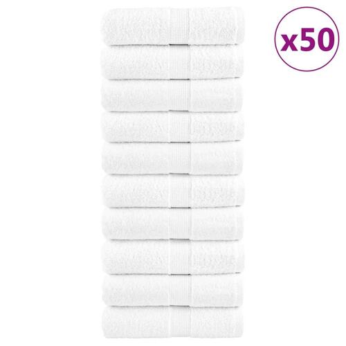 Vaskeklude SOLUND 50 stk. Premium 15x21 cm 600 g/m2 hvid