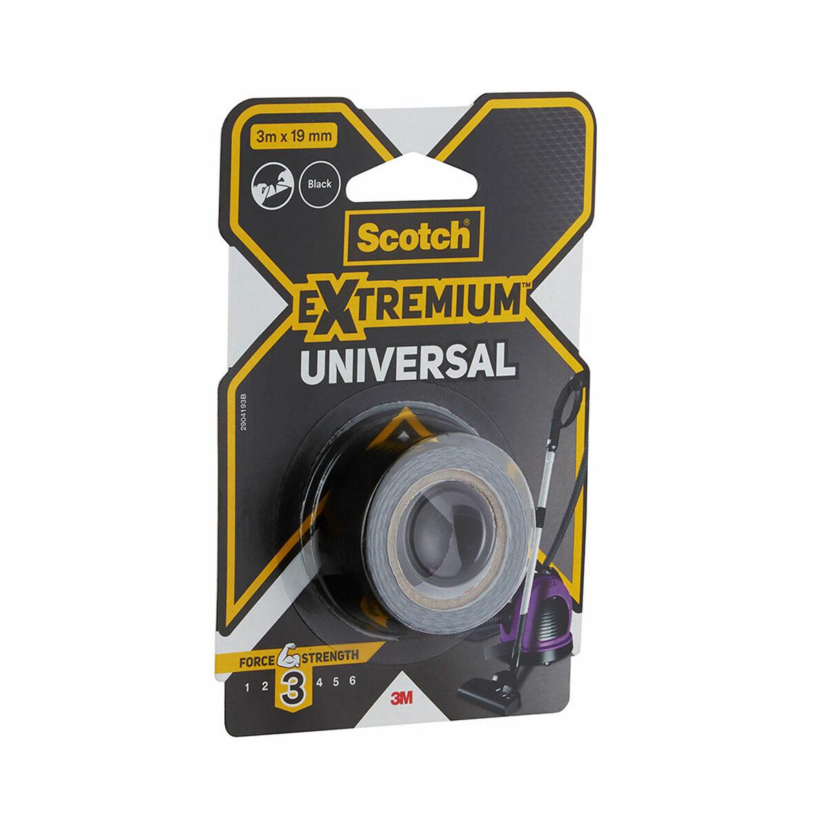 Scotch Extremium 3 Universal gaffatape - sort, 3 m x 19 mm