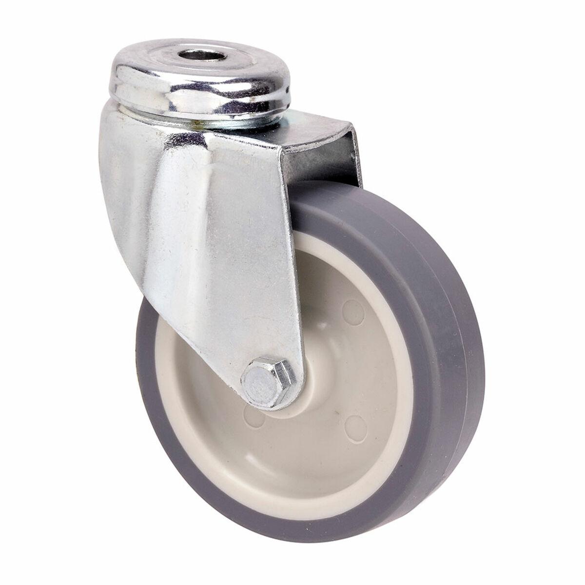 Ruedas Alex møbelhjul drejelig - grå gummi/poliamid Ø 8 cm, 60 kg