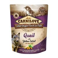 Våd mad Carnilove Dog Pouch Quail & Yellow carrot 300 g