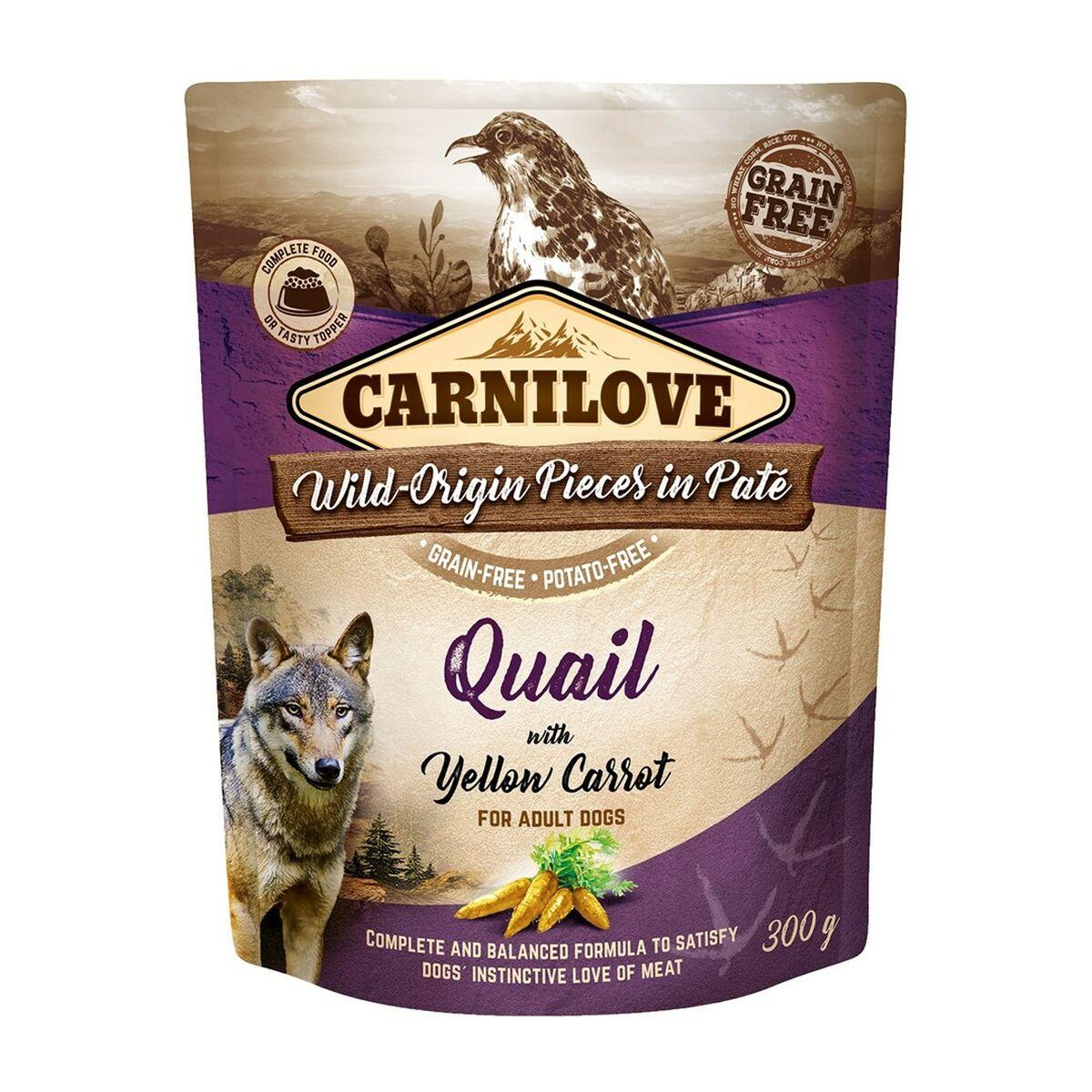 Våd mad Carnilove Dog Pouch Quail & Yellow carrot 300 g