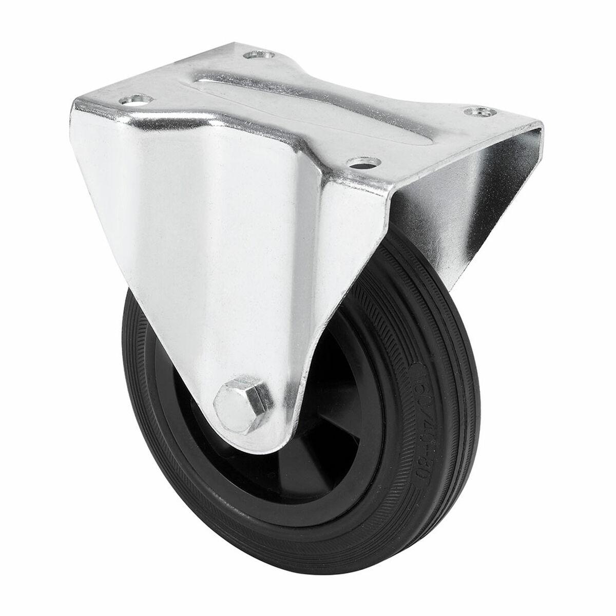 Ruedas Alex møbelhjul - sort gummi/poliamix Ø 10 cm, 80 kg