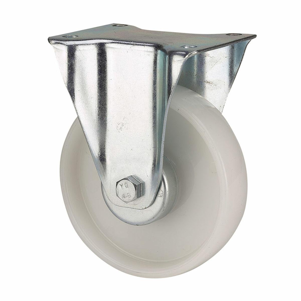 Ruedas Alex fast møbelhjul, hvid poliamid Ø 12,5 cm - 170 kg