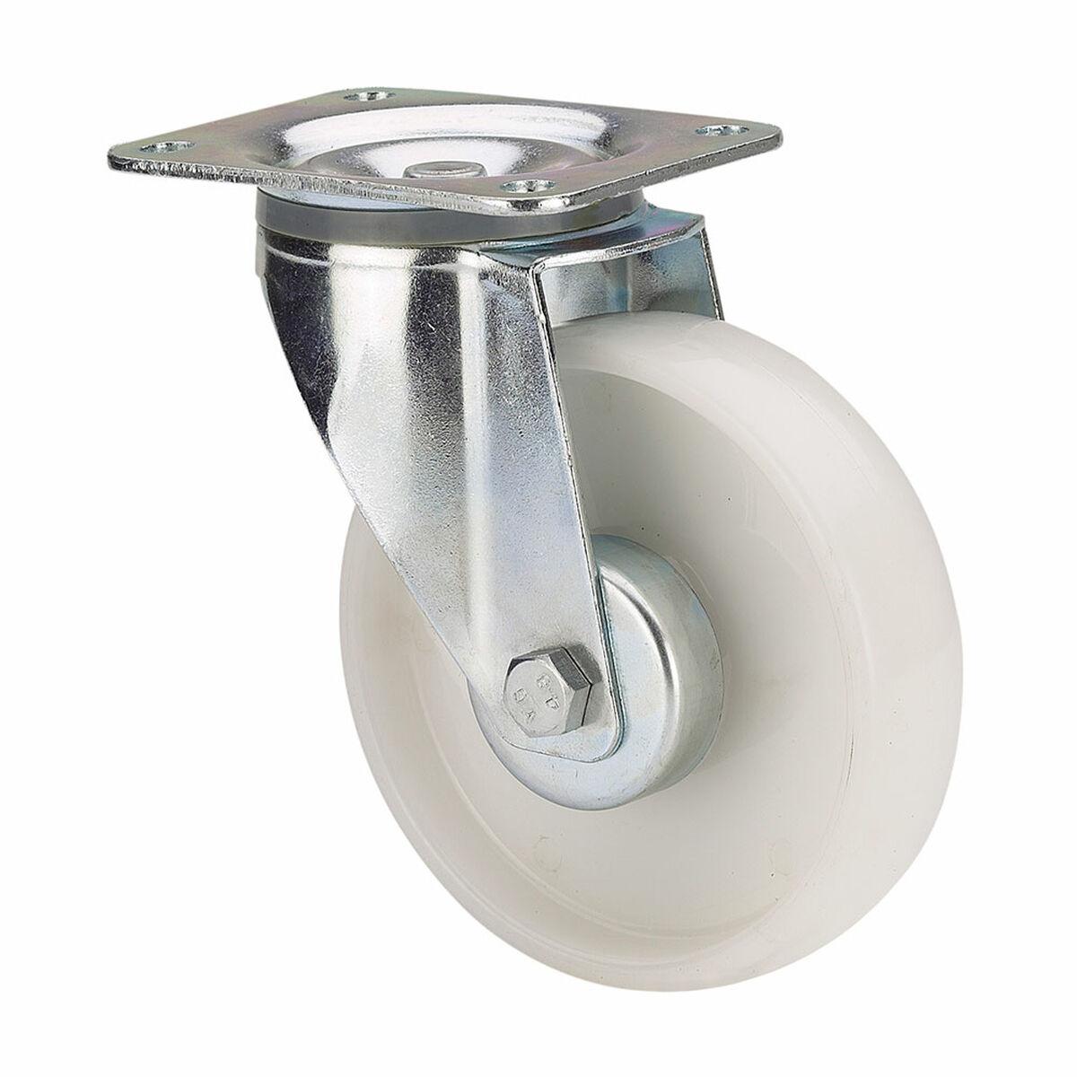 Ruedas Alex drejeligt møbelhjul, hvid poliamix Ø 8 cm - 130 kg