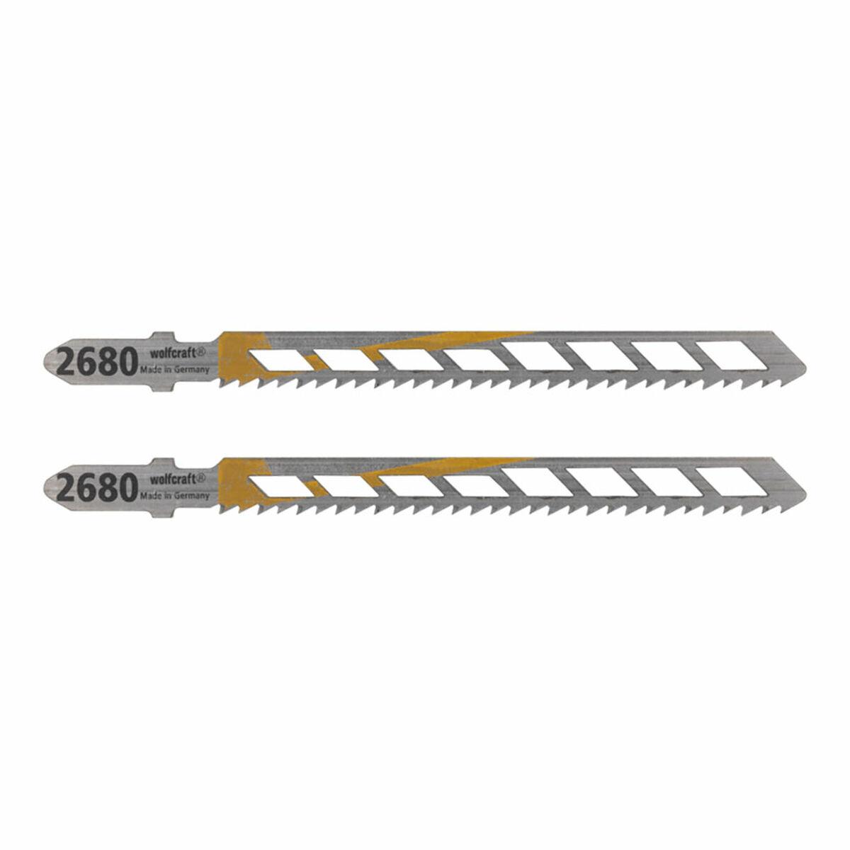 Wolfcraft savklinge 100 mm til dekupørsav - 2 stk. HCS, T-skaft