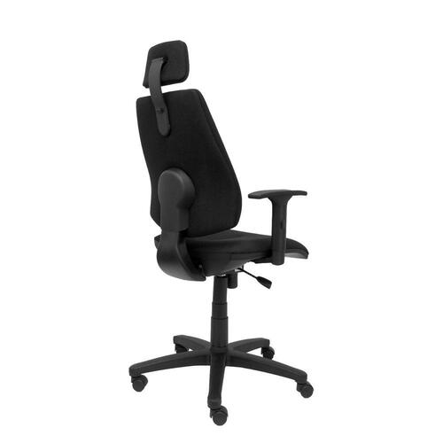 Kontorstol med hovedgærde Montalvos P&C LI840CB Sort
