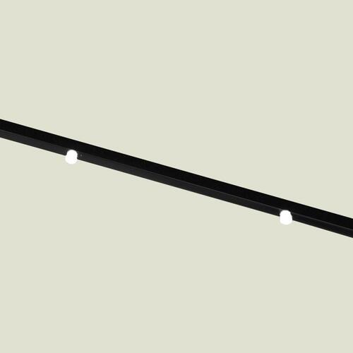 Parasol med stålstang og LED-lys 2x3 m sandfarvet