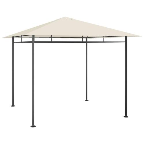 Pavillon 3x3x2,7 m 180 g/m² gråbrun