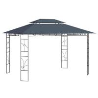 Pavillon 4x3x2,7 m 160 g/m² antracitgrå