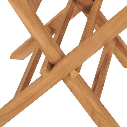 Foldbare havestole 4 stk. massivt teaktræ