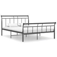 Sengestel 140x200 cm metal sort