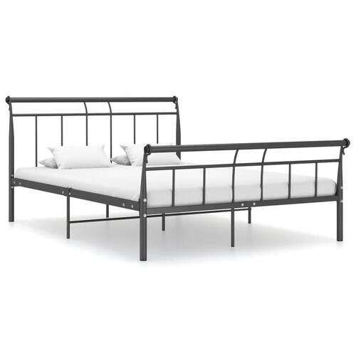 Sengestel 140x200 cm metal sort