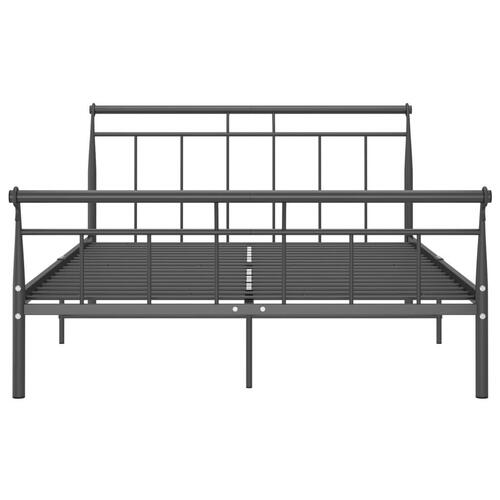 Sengestel 140x200 cm metal sort