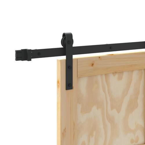 Glidende Dør med Hardware Sæt 93x211 cm Solid Træ Fyrretræ, Indvendig Dør 'ORKDAL'93x211x4 cm Solid Træ Fyrretræ