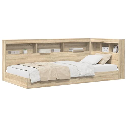 Boghylde seng Sonoma eg 100x200 cm engineered wood