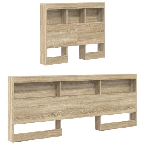 Boghylde seng Sonoma eg 100x200 cm engineered wood