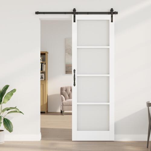 Glidedør med hardware sæt 'ORKDAL'Hvid 78x232 cm