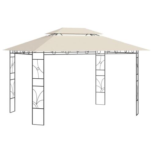 Pavillon 4x3x2,7 m 160 g/m² cremefarvet