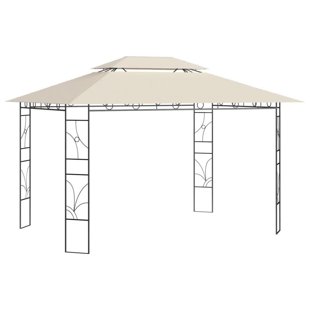 Pavillon 4x3x2,7 m 160 g/m² cremefarvet
