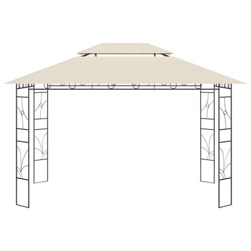 Pavillon 4x3x2,7 m 160 g/m² cremefarvet