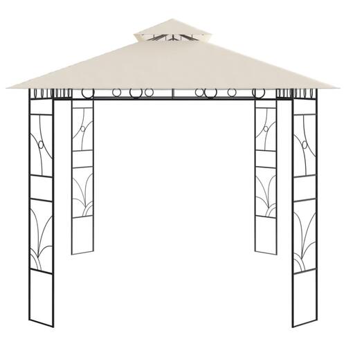 Pavillon 4x3x2,7 m 160 g/m² cremefarvet