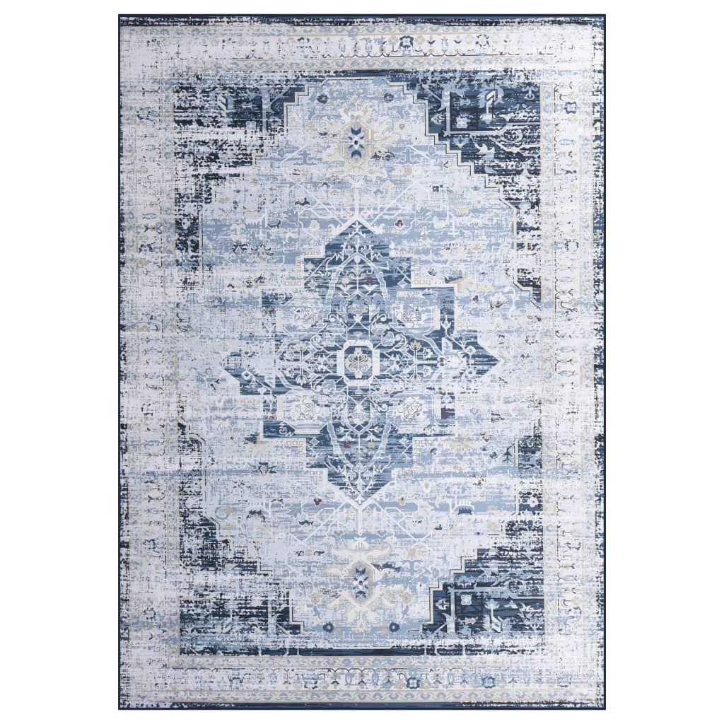 Gulvtæppe med tryk 120x160 cm stof flerfarvet