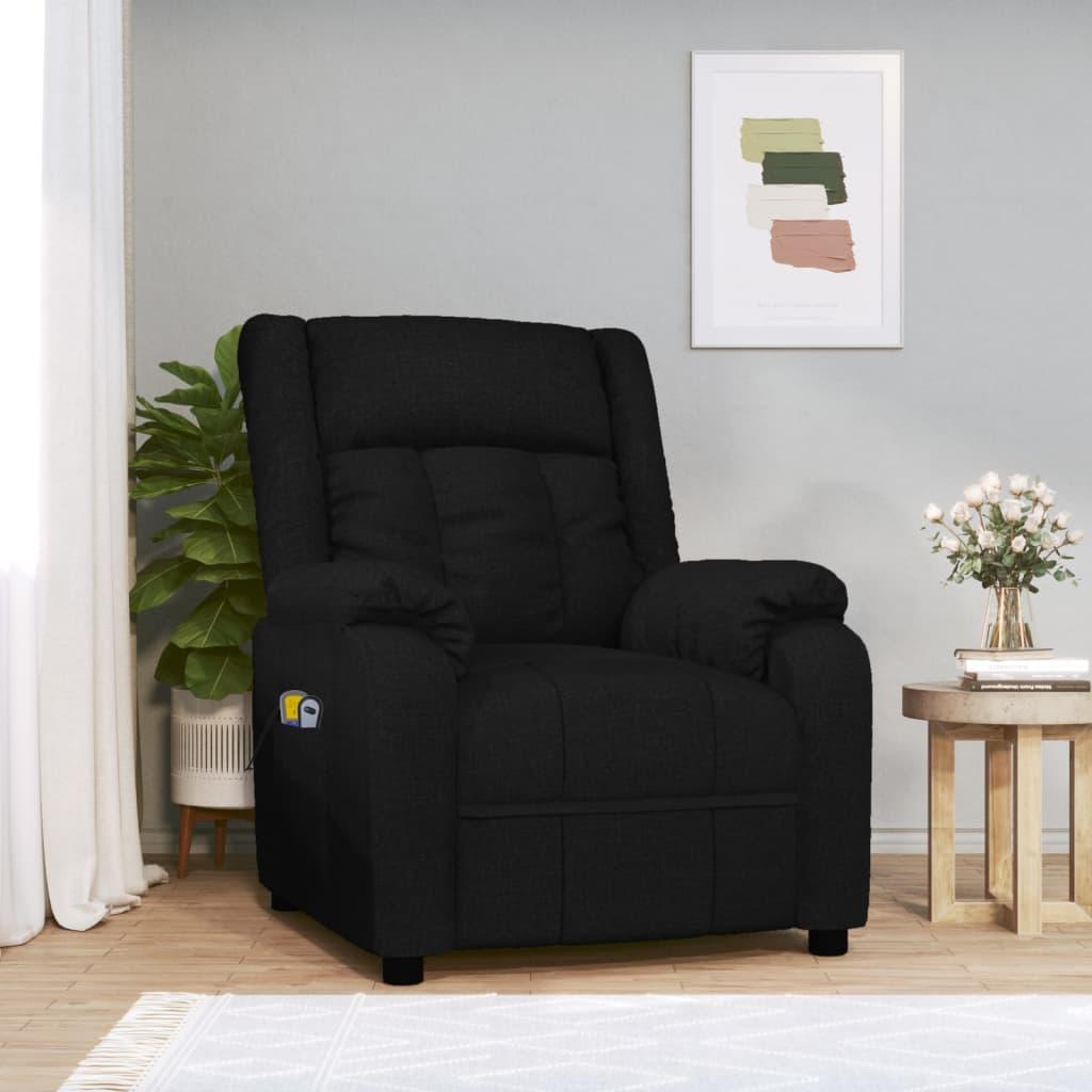 Eldrevet massagestol stof sort