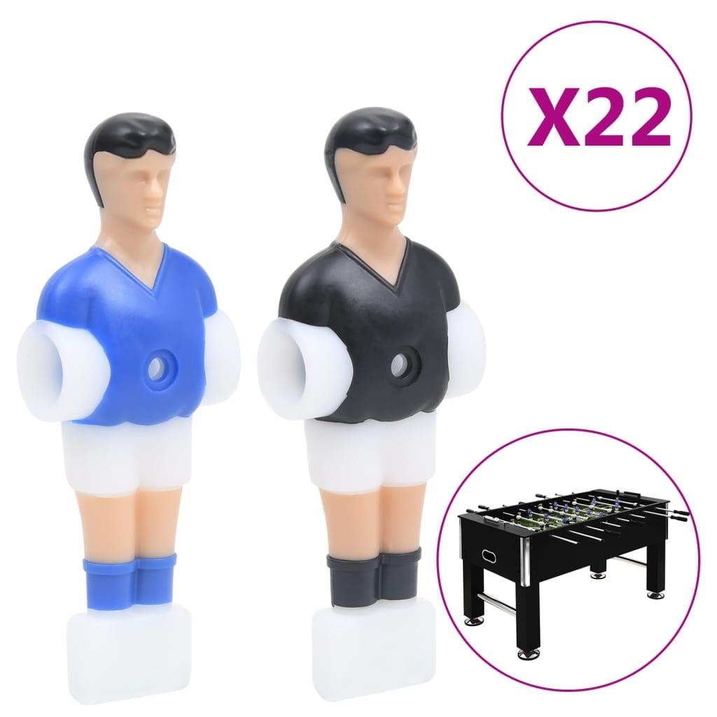 Spillerfigurer til bordfodbold til 12,7 mm stang 22 stk. billede