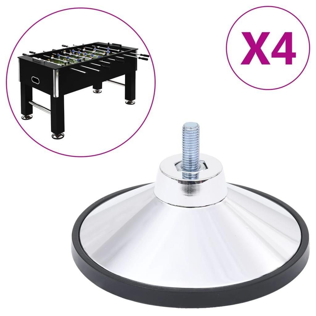 Fødder til bordfodboldbord 4 stk. krom M10