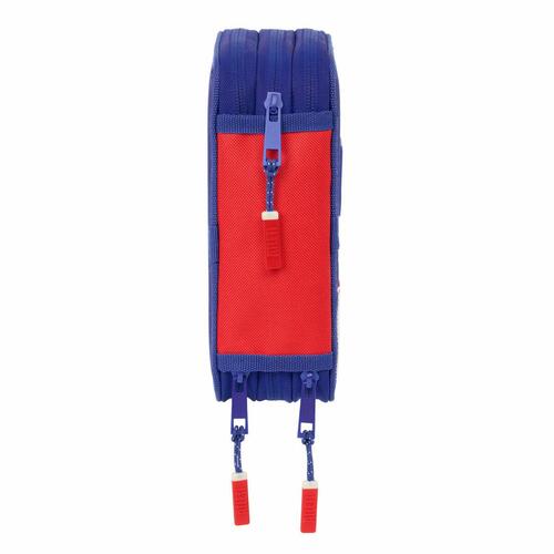 Tredobbelt Penalhus Atlético Madrid Blå Hvid Rød 12,5 x 19,5 x 5,5 cm 37 Dele