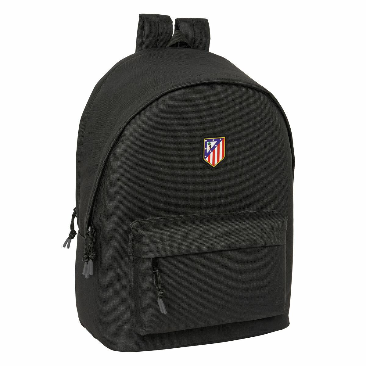 Skoletaske Atlético Madrid - sort rygsæk 31 × 44 × 18 cm