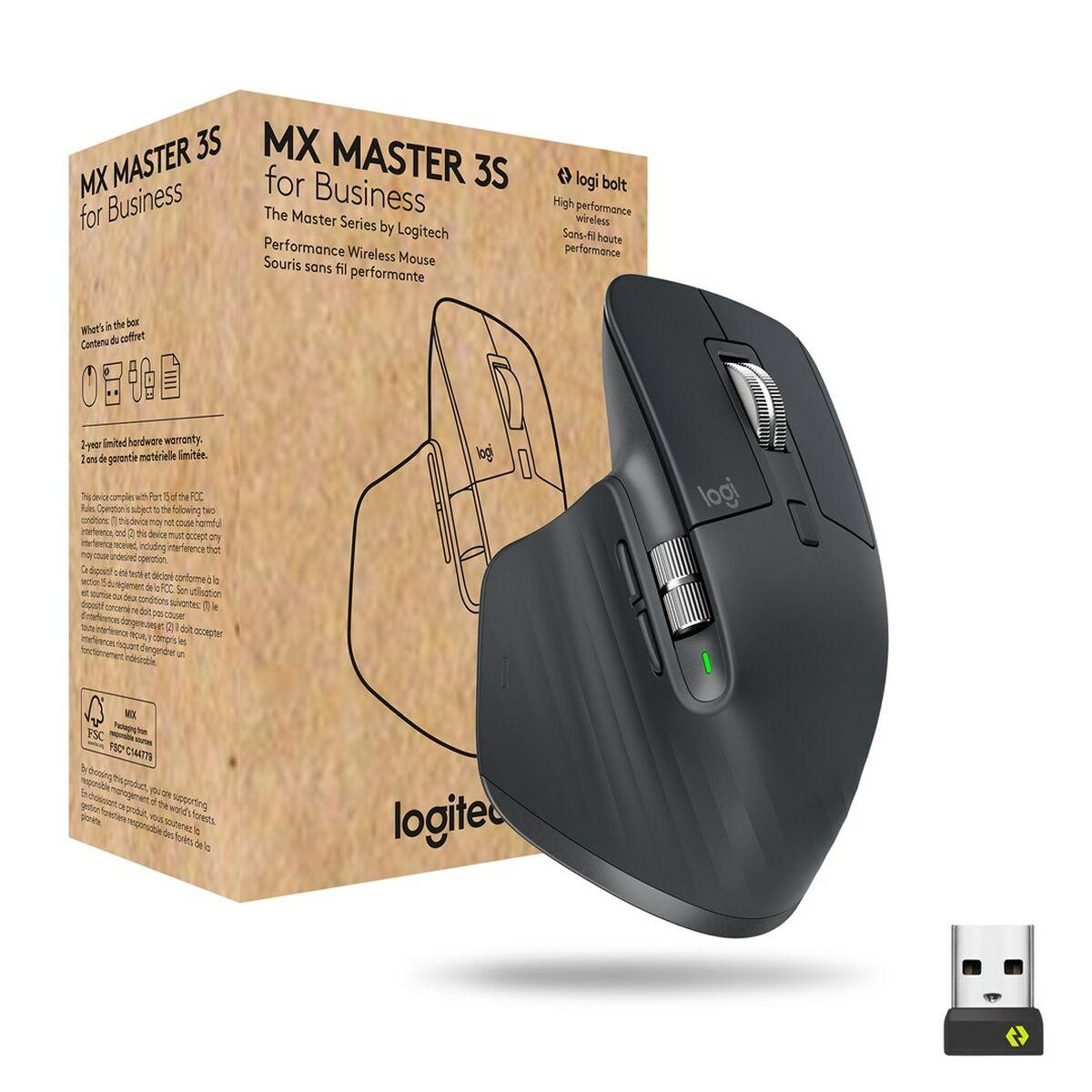 Trådløs mus Logitech MX Master 3s Grafit 8000 dpi