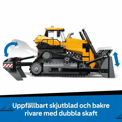 Lego City Bulldozer 60466 byggesæt - gul, 8+