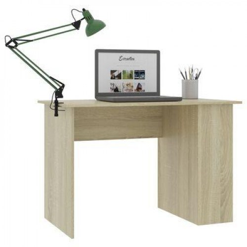 Skrivebord 110×60×73 cm i konstrueret træ - sonoma-eg