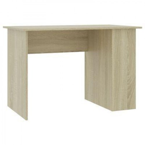 Skrivebord 110×60×73 cm i konstrueret træ - sonoma-eg
