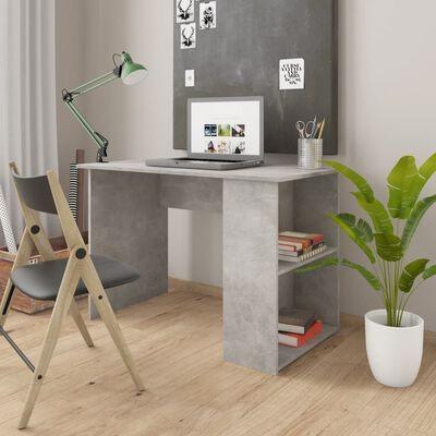 Skrivebord 110x60x73 cm konstrueret træ betongrå