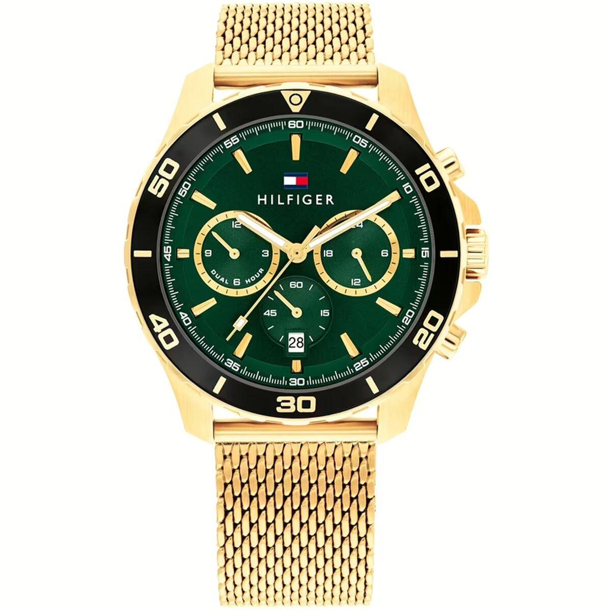 Tommy Hilfiger herreur 1792093 - grøn skive, Ø 44 mm