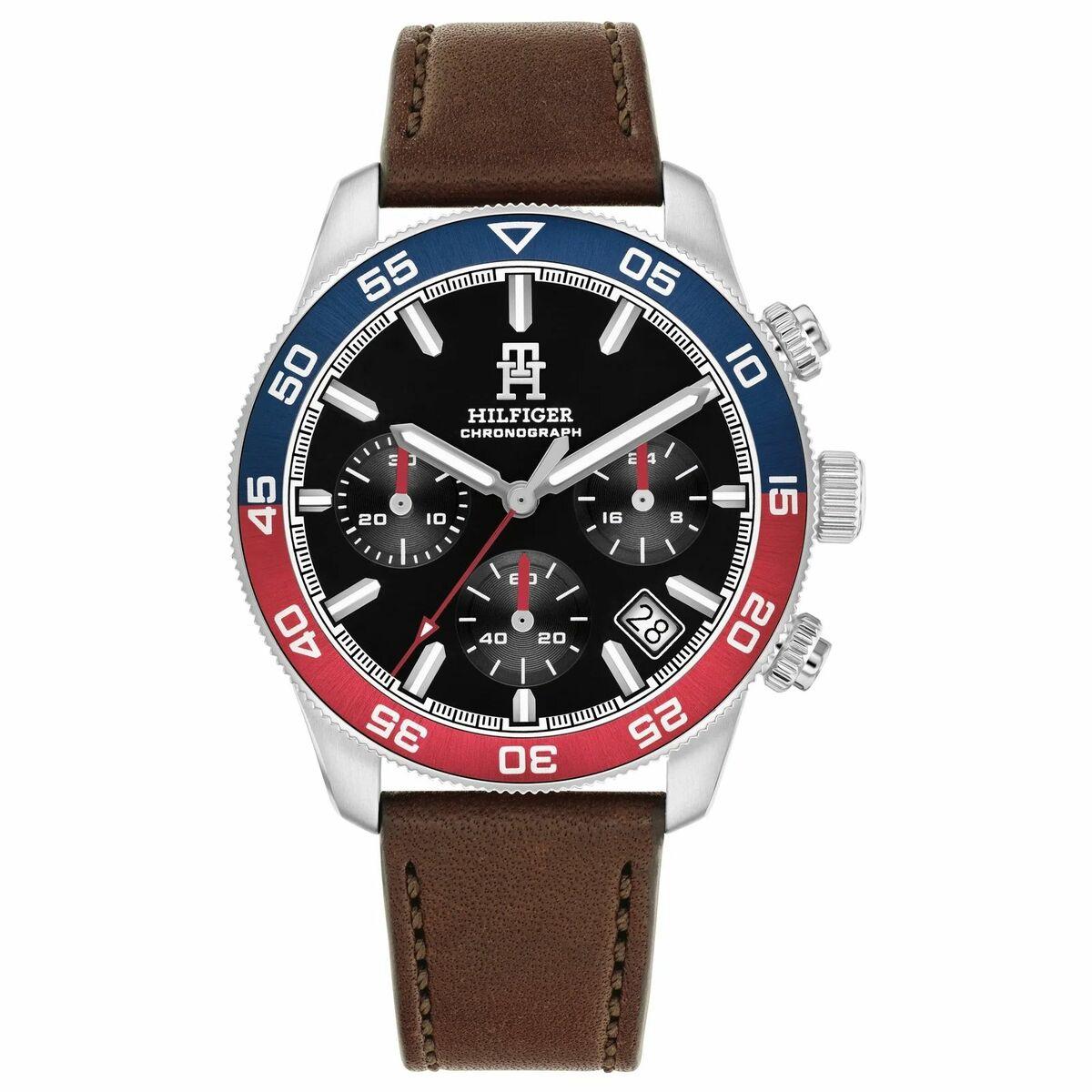 Herreur Tommy Hilfiger 1792166 - læderrem, Ø 40 mm