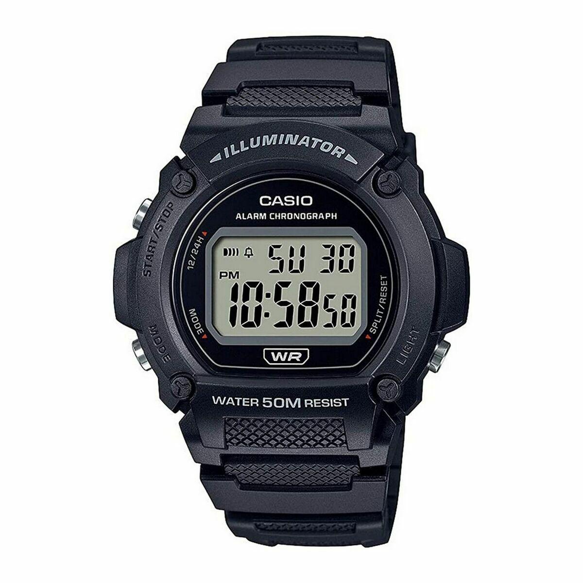 Casio herreur W-219H-1AVCF - sort digital armbåndsur